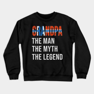 Grand Father Norwegian Grandpa The Man The Myth The Legend - Gift for Norwegian Dad With Roots From  Norway Crewneck Sweatshirt